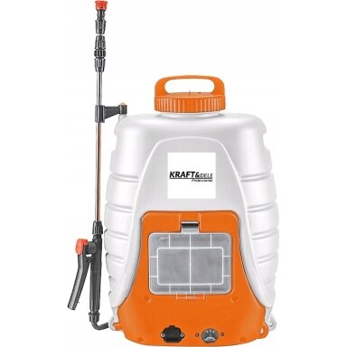 Akumuliatorinis sodo purkštuvas 18L XXL komplektacija Kraftdele KD2031 Akumuliatorinis sodo purkštuvas 18L XXL komplektacija Kraftdele KD2031
