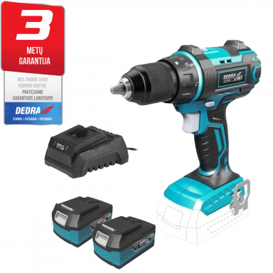 Akumuliatorinis suktuvas-gręžtuvas 2x4,0Ah 18V DEDRA SAS+ALL Akumuliatorinis suktuvas-gręžtuvas 2x4,0Ah 18V DEDRA SAS+ALL