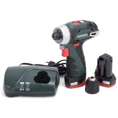 Akumuliatorinis suktuvas-gręžtuvas METABO PowerMaxx12 Basic Akumuliatorinis suktuvas-gręžtuvas METABO PowerMaxx12 Basic