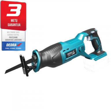 Akumuliatorinis tiesinis pjūklas 18V DEDRA SAS+ALL (be akumuliatoriaus ir pakrovėjo) Akumuliatorinis tiesinis pjūklas 18V DEDRA SAS+ALL (be akumuliatoriaus ir pakrovėjo)