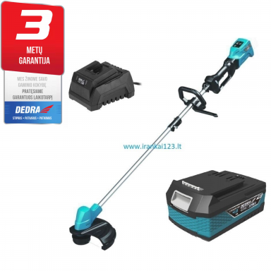 Akumuliatorinis trimeris 18V 4,0Ah DEDRA SAS+ALL DED7191 Akumuliatorinis trimeris 18V 4,0Ah DEDRA SAS+ALL DED7191