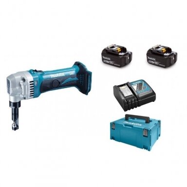 Akumuliatorinis žirklės skardai kirpti 18V, 2x 4,0Ah Makita DJN161RMJ Akumuliatorinis žirklės skardai kirpti 18V, 2x 4,0Ah Makita DJN161RMJ