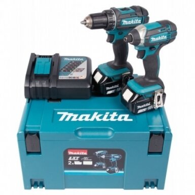 Akumuliatorinių įrankių rinkinys Makita DLX2127TJ 18V 2x5,0Ah DDF482+DTD152 Akumuliatorinių įrankių rinkinys Makita DLX2127TJ 18V 2x5,0Ah DDF482+DTD152