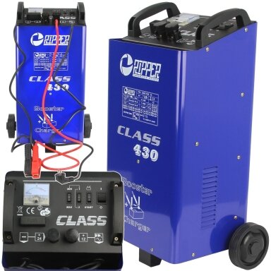 Akumuliatorių įkroviklis su paledimo funkcija CLASS 430 LCD
