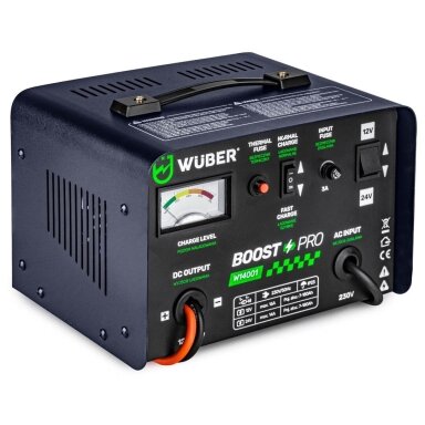 Akumuliatorių kroviklis 16A 12V/24V WUBER