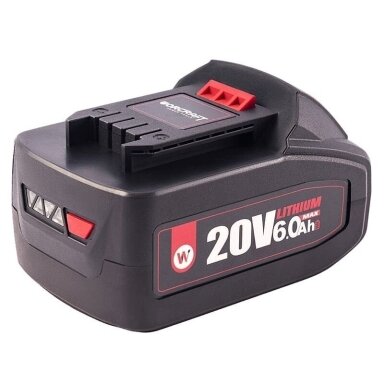 Akumuliatorius akum.įrankiams WORCRAFT 20V 6.0Ah LI-ION Akumuliatorius akum.įrankiams WORCRAFT 20V 6.0Ah LI-ION