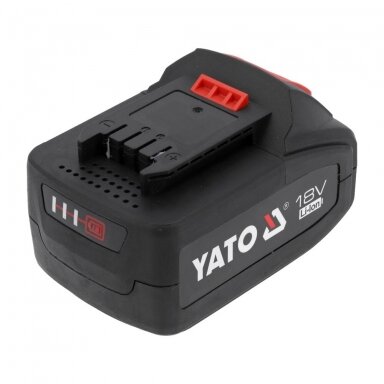 Akumuliatorius YATO 18V 3,0Ah Li-ion Akumuliatorius YATO 18V 3,0Ah Li-ion