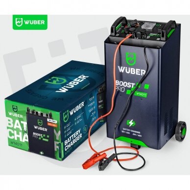 Akumuliatoriaus įkroviklis 63A su paleidimo funkcija START 700A, 12/24V WUBER 3 Akumuliatoriaus įkroviklis 63A su paleidimo funkcija START 700A, 12/24V WUBER 3