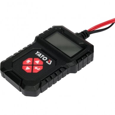 Akumuliatoriaus testeris skaitmeninis 12V YATO YT-83114 2 Akumuliatoriaus testeris skaitmeninis 12V YATO YT-83114 2