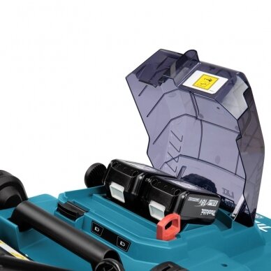 Akumuliatorinė vejapjovė Makita DLM382PG2 36V 2x6,0Ah, GREITASIS dvigubas kroviklis 5 Akumuliatorinė vejapjovė Makita DLM382PG2 36V 2x6,0Ah, GREITASIS dvigubas kroviklis 5