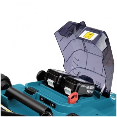 Akumuliatorinė vejapjovė Makita DLM382CT2 36V 2x5,0Ah 5 Akumuliatorinė vejapjovė Makita DLM382CT2 36V 2x5,0Ah 5
