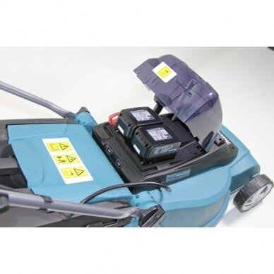 Akumuliatorinė vejapjovė Makita DLM432CG2 430mm 6,0Ah 36V 2x18V, dvigubas kroviklis 2 Akumuliatorinė vejapjovė Makita DLM432CG2 430mm 6,0Ah 36V 2x18V, dvigubas kroviklis 2