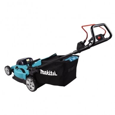 Akumuliatorinė vejapjovė Makita DLM480CT2 480mm 36V=2x18V 2 Akumuliatorinė vejapjovė Makita DLM480CT2 480mm 36V=2x18V 2