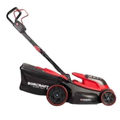 Akumuliatorinė žoliapjovė Worcraft CLMS40LiBL – 40V, 430 mm, bešepetėlis variklis 3 Akumuliatorinė žoliapjovė Worcraft CLMS40LiBL – 40V, 430 mm, bešepetėlis variklis 3