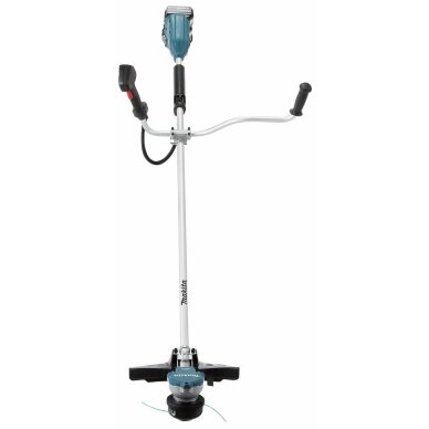 Akumuliatorinė žoliapjovė trimeris 2x18V su bešepetėliniu varikliu be akumuliatorių ir įkroviklio MAKITA 1 Akumuliatorinė žoliapjovė trimeris 2x18V su bešepetėliniu varikliu be akumuliatorių ir įkroviklio MAKITA 1