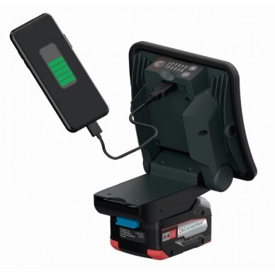 Akumuliatorinio prožektoriaus NOVA 2 CONNECT 2000 lm korpus CAS, Scangrip 3 Akumuliatorinio prožektoriaus NOVA 2 CONNECT 2000 lm korpus CAS, Scangrip 3
