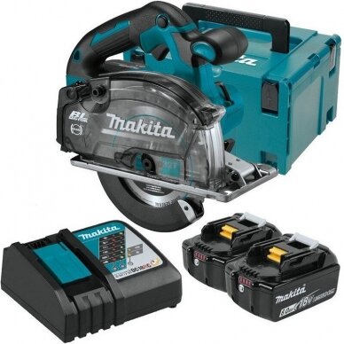 Akumuliatorinis diskinis metalo pjūklas 18V 2x6,0Ah Makita DCS553RGJ 1 Akumuliatorinis diskinis metalo pjūklas 18V 2x6,0Ah Makita DCS553RGJ 1
