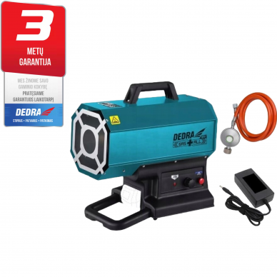 Akumuliatorinis dujinis šildytuvas 9-20kW 18V DEDRA SAS+ALL Akumuliatorinis dujinis šildytuvas 9-20kW 18V DEDRA SAS+ALL