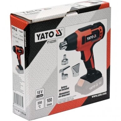 Akumuliatorinis fenas YATO YT-82285, 18V 6 Akumuliatorinis fenas YATO YT-82285, 18V 6