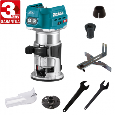 Akumuliatorinis frezeris 6/8mm Makita RT001GZ04 su priedais XGT® 40V Akumuliatorinis frezeris 6/8mm Makita RT001GZ04 su priedais XGT® 40V