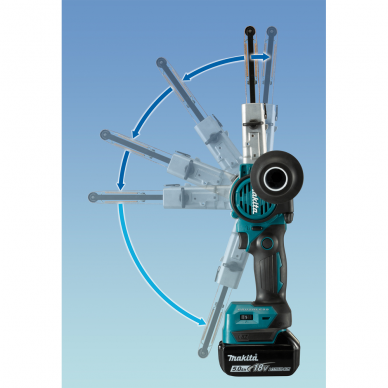 Akumuliatorinis juostinis šlifuoklis 18V Makita DBS180Z (Be akumuliatorių ir pakrovėjo) 1 Akumuliatorinis juostinis šlifuoklis 18V Makita DBS180Z (Be akumuliatorių ir pakrovėjo) 1
