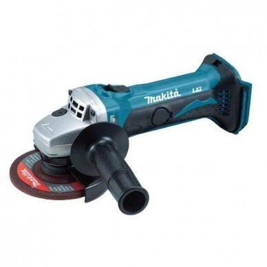 Akumuliatorinis kampinis šlifuoklis 18V Li-ion (115mm) Makita DGA452Z