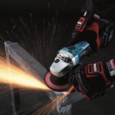 Akumuliatorinis kampinis šlifuoklis 18V Li-ion (115mm) Makita DGA452Z 3