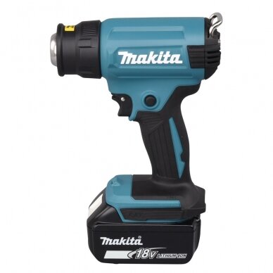 Akumuliatorinis karšto oro fenas Makita DHG180Z, 18V LXT, 550 °C 2 Akumuliatorinis karšto oro fenas Makita DHG180Z, 18V LXT, 550 °C 2