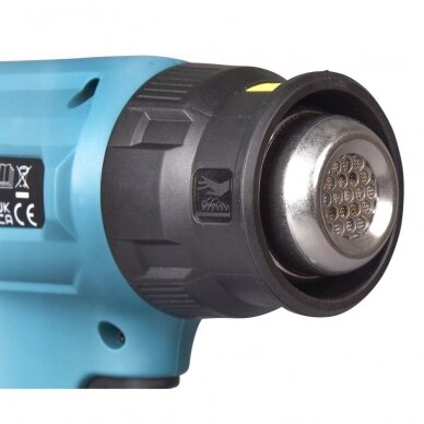 Akumuliatorinis karšto oro fenas Makita DHG181ZJ, 18V 150-550 °C 4 Akumuliatorinis karšto oro fenas Makita DHG181ZJ, 18V 150-550 °C 4