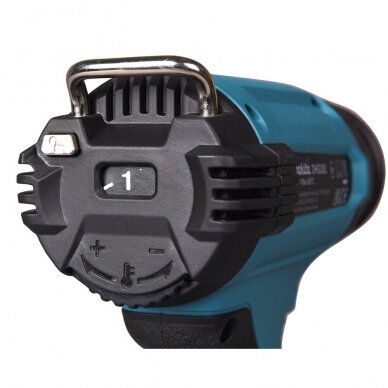 Akumuliatorinis karšto oro fenas Makita DHG181RT1J, 5,0Ah, 18V 150-550 °C 6 Akumuliatorinis karšto oro fenas Makita DHG181RT1J, 5,0Ah, 18V 150-550 °C 6
