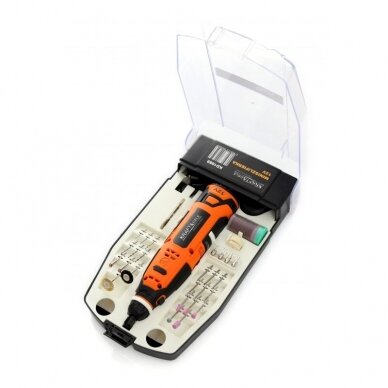 Akumuliatorinis mini šlifuoklis 12V su priedais 55 vnt. 5 Akumuliatorinis mini šlifuoklis 12V su priedais 55 vnt. 5