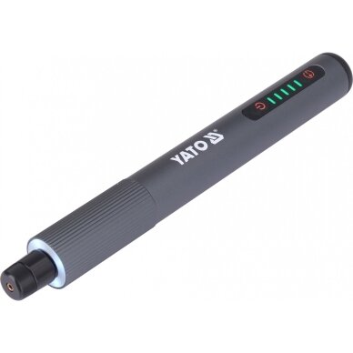 Akumuliatorinis mini šlifuoklis-graveris | 3,7 V | 800 mAh | 5000–25000 aps./min. | 40 priedų YATO 3
