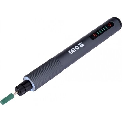 Akumuliatorinis mini šlifuoklis-graveris | 3,7 V | 800 mAh | 5000–25000 aps./min. | 40 priedų YATO 5