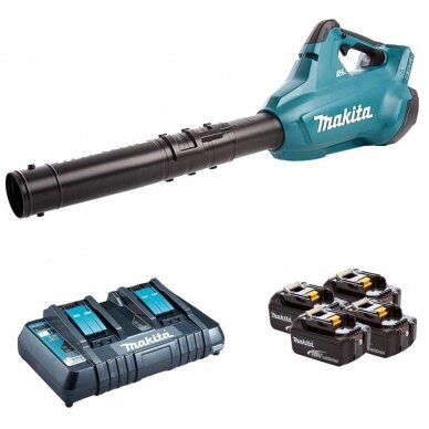 Akumuliatorinis pūtiklis Makita DUB362PT4 5,0Ah x4 + pakrovėjas Akumuliatorinis pūtiklis Makita DUB362PT4 5,0Ah x4 + pakrovėjas