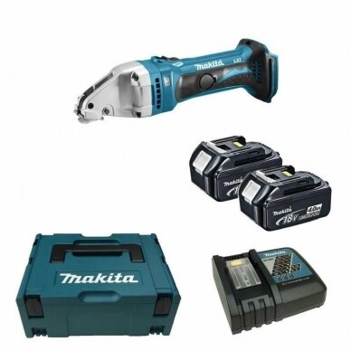 Akumuliatorinis skardos žirklės 18V, 2x 4,0Ah Makita DJS161RMJ Akumuliatorinis skardos žirklės 18V, 2x 4,0Ah Makita DJS161RMJ