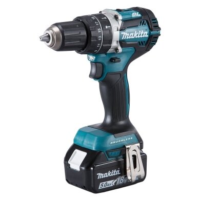 Akumuliatorinis smūginis gręžtuvas 18 V, 2x 5,0 Ah Li-ion Makita DHP484RTJ 2 Akumuliatorinis smūginis gręžtuvas 18 V, 2x 5,0 Ah Li-ion Makita DHP484RTJ 2