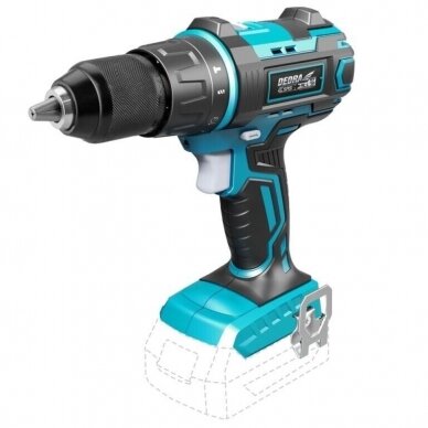 Akumuliatorinis smūginis gręžtuvas 18V + 2,0Ah DEDRA SAS+ALL 3