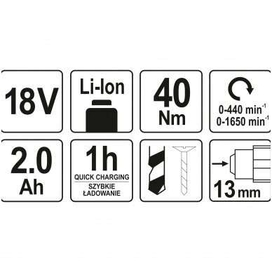 Akumuliatorinis smūginis veržliasukis 18V 1/2 300NM YATO YT-82804 4 Akumuliatorinis smūginis veržliasukis 18V 1/2 300NM YATO YT-82804 4