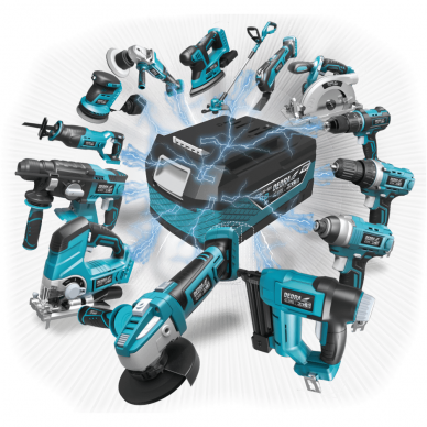 Akumuliatorinis smūginis veržliasukis 18V, 4,0Ah 450Nm, 1/2 " DEDRA SAS+ALL 5 Akumuliatorinis smūginis veržliasukis 18V, 4,0Ah 450Nm, 1/2 " DEDRA SAS+ALL 5
