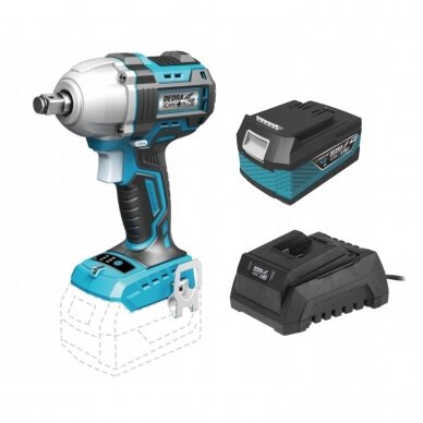 Akumuliatorinis smūginis veržliasukis 18V, 4,0Ah 450Nm, 1/2 " DEDRA SAS+ALL 1