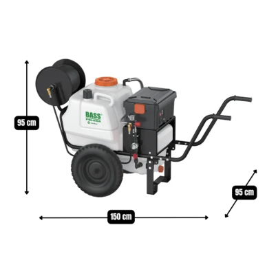 Akumuliatorinis sodo purkštuvas 100L 12V 38Ah 8l/min Bass Polska 1 Akumuliatorinis sodo purkštuvas 100L 12V 38Ah 8l/min Bass Polska 1