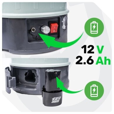 Akumuliatorinis sodo purkštuvas Wuber W24005 8L – 12V 13