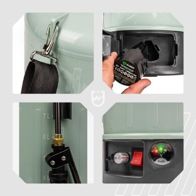 Akumuliatorinis sodo purkštuvas Wuber W24005 8L – 12V 10 Akumuliatorinis sodo purkštuvas Wuber W24005 8L – 12V 10