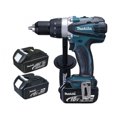 Akumuliatorinis suktuvas-gręžtuvas Makita DDF458RMJ 18V 2x4,0Ah 1 Akumuliatorinis suktuvas-gręžtuvas Makita DDF458RMJ 18V 2x4,0Ah 1