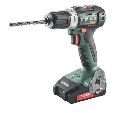 Akumuliatorinis suktuvas/gręžtuvas BS 18 L BL / 2X 2,0Ah METABO 1