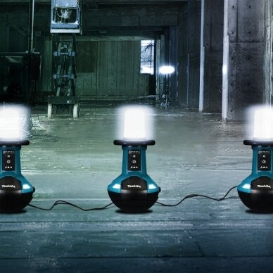 Akumuliatorinis vertikalus darbinis žibintas Makita DML810 14,4/18V/230V 7 Akumuliatorinis vertikalus darbinis žibintas Makita DML810 14,4/18V/230V 7