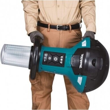 Akumuliatorinis vertikalus darbinis žibintas Makita DML810 14,4/18V/230V 5 Akumuliatorinis vertikalus darbinis žibintas Makita DML810 14,4/18V/230V 5