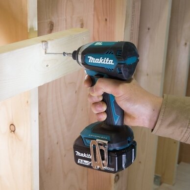 Akumuliatorinių bešepetėlių įrankių komplektas DDF485Z + DTD153Z, 2X5,0Ah, MAKITA DLX2289TJ 6