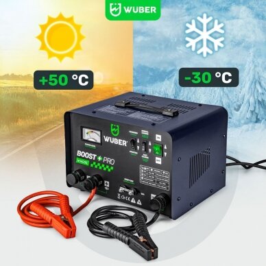 Akumuliatorių kroviklis su paleidimu (BOOST-START) 40A 12V/24V WUBER W14005 7 Akumuliatorių kroviklis su paleidimu (BOOST-START) 40A 12V/24V WUBER W14005 7