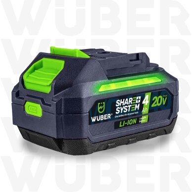 Akumuliatorius WUBER Share+ System 20V 4.0 Ah 2